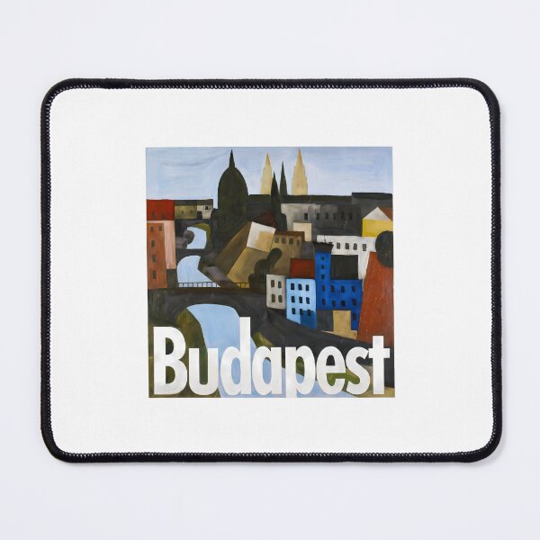 Item preview, Budapest Art Print — Constructivist Europe Travel Poster designed and sold by OzzFrequency.
