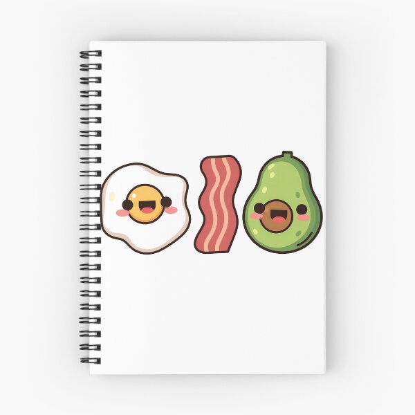Item preview, Kawaii Keto Friends Cute Bacon Egg and Avocado designed and sold by DOROTA-0909.