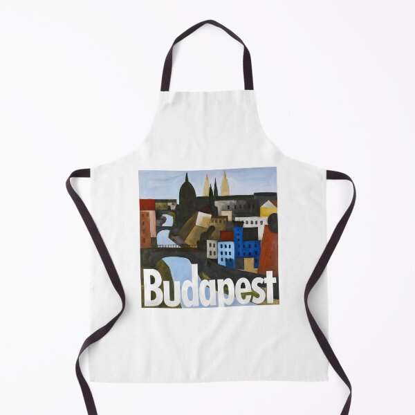 Item preview, Budapest Art Print — Constructivist Europe Travel Poster designed and sold by OzzFrequency.