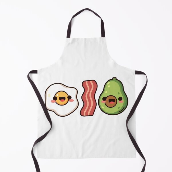 Item preview, Kawaii Keto Friends Cute Bacon Egg and Avocado designed and sold by DOROTA-0909.