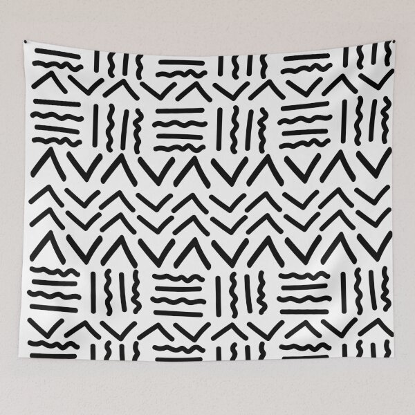 Item preview, Authentic Bogolan Pattern - Tribal Art of Mali designed and sold by Wolagno.