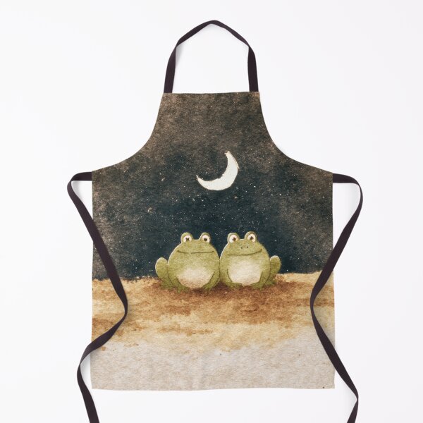 Item preview, Frogs sit together under the moon designed and sold by anytka.