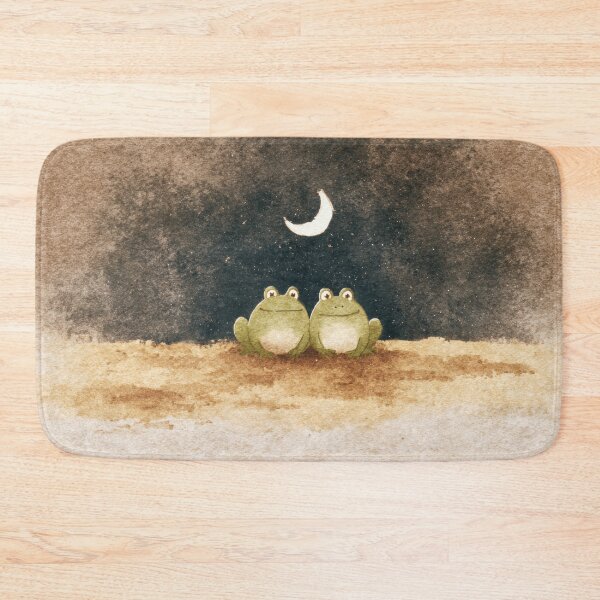 Item preview, Frogs sit together under the moon designed and sold by anytka.