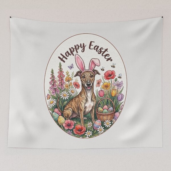 Item preview, Funny Greyhound Happy Easter Egg Bunny Mom Dad Kids designed and sold by FurryHavenPH.