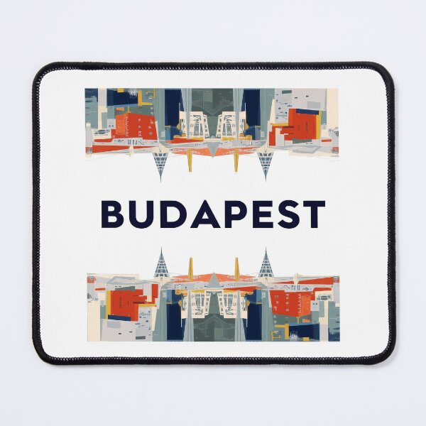 Item preview, Budapest Art Print — Constructivist Europe Travel Poster designed and sold by OzzFrequency.