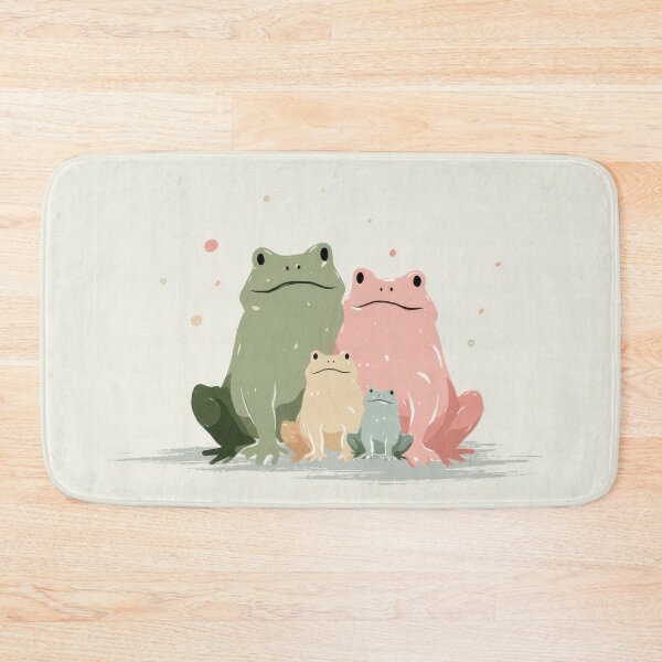 Item preview, Colorful frogs gather in a group designed and sold by anytka.