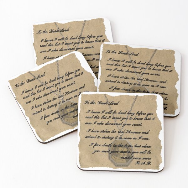 Item preview, R.A.B. Note Typography – Dark Locket Letter Fantasy Design designed and sold by inallusha.