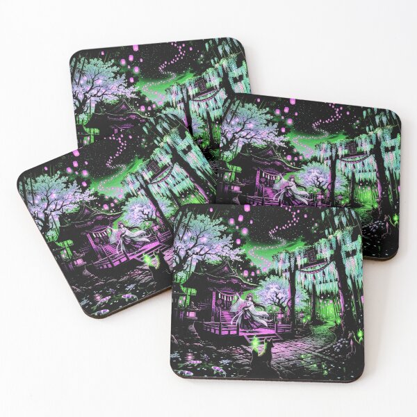 Item preview, Japanese Art Style - Vaporwave fantasy Fox and Flowers designed and sold by TOTO GUYANA.