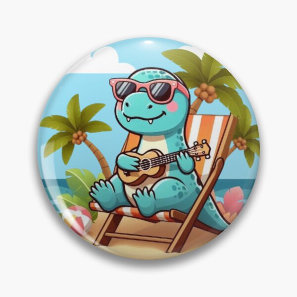 Item preview, Tropical Dino – Ukulele Beach Design designed and sold by Dogandesighn.