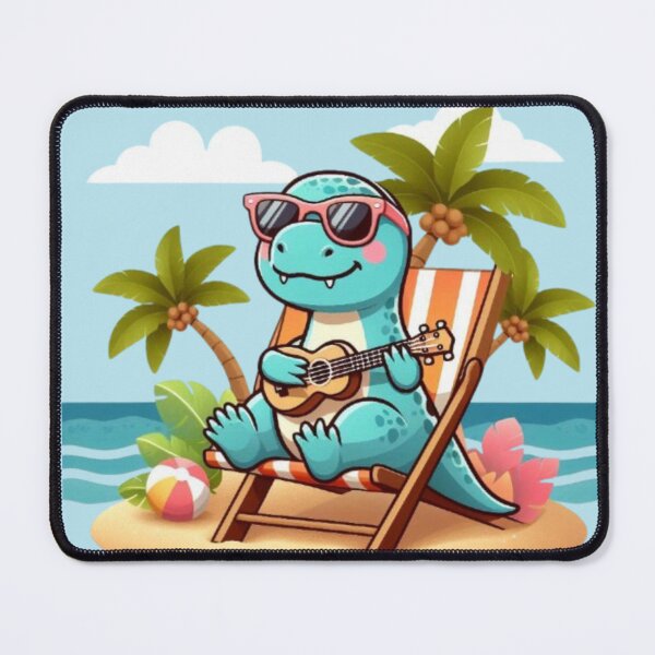 Item preview, Tropical Dino – Ukulele Beach Design designed and sold by Dogandesighn.
