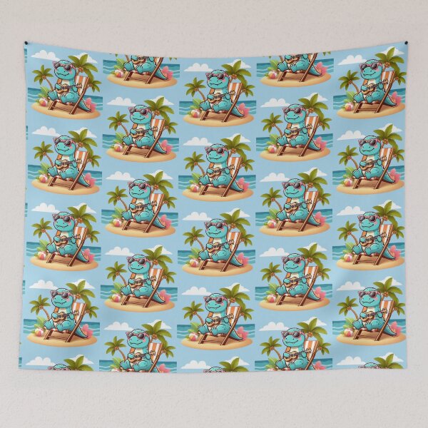 Item preview, Tropical Dino – Ukulele Beach Design designed and sold by Dogandesighn.