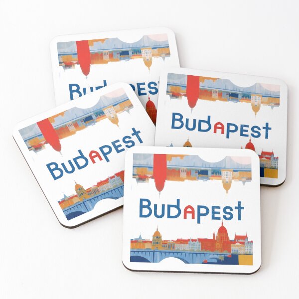 Item preview, Budapest Art Print — Constructivist Europe Travel Poster designed and sold by OzzFrequency.