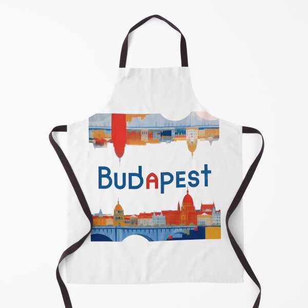 Item preview, Budapest Art Print — Constructivist Europe Travel Poster designed and sold by OzzFrequency.
