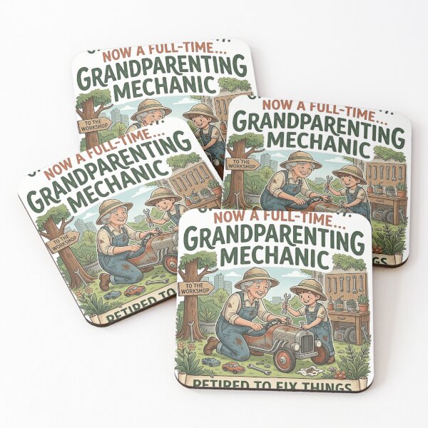 Item preview, Official Retired 2026: Full-Time Grandparenting Mechanic | Fix-It Grandma designed and sold by FarDesign.