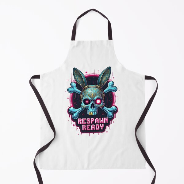 Item preview, Respawn Ready Shirt – Easter Gamer Bunny Skull Pixel Tee designed and sold by relso.