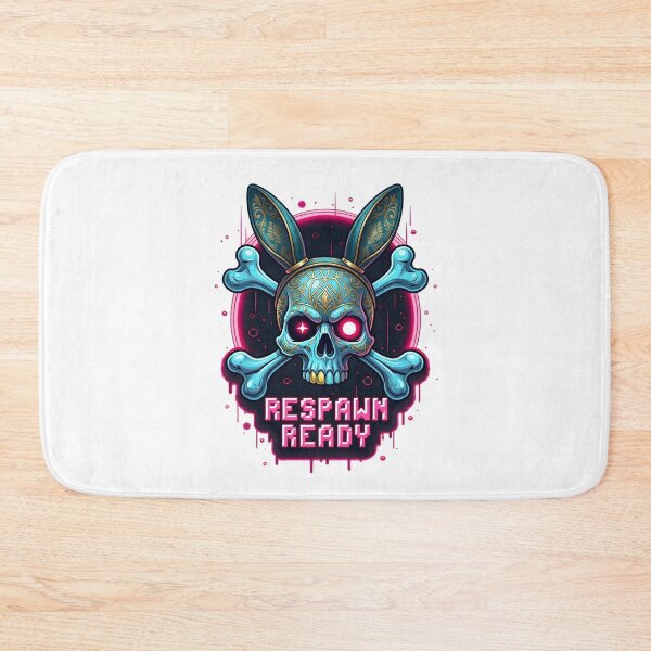 Item preview, Respawn Ready Shirt – Easter Gamer Bunny Skull Pixel Tee designed and sold by relso.