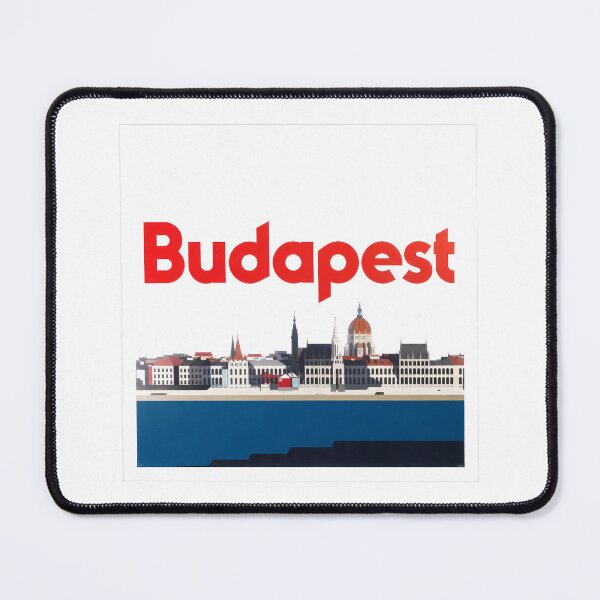 Item preview, Budapest Art Print — Constructivist Europe Travel Poster designed and sold by OzzFrequency.