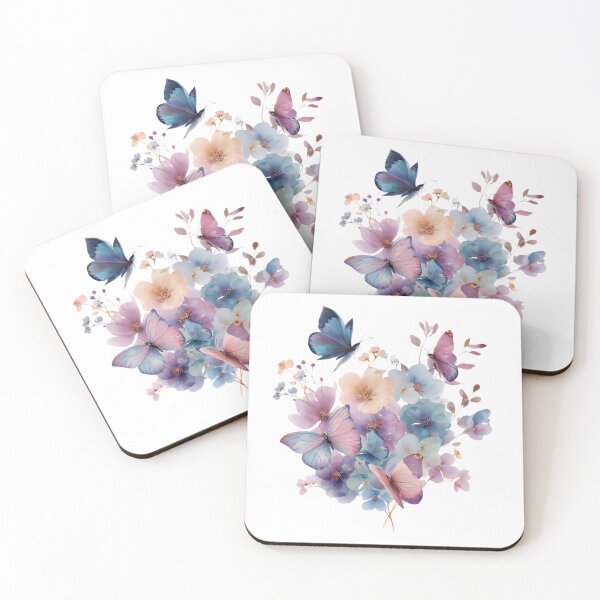 Item preview, Mother's Day Watercolor Butterfly Bouquet Floral Art designed and sold by BigStar-Cart.