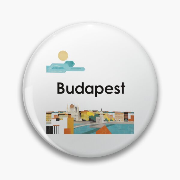 Item preview, Budapest Art Print — Constructivist Europe Travel Poster designed and sold by OzzFrequency.