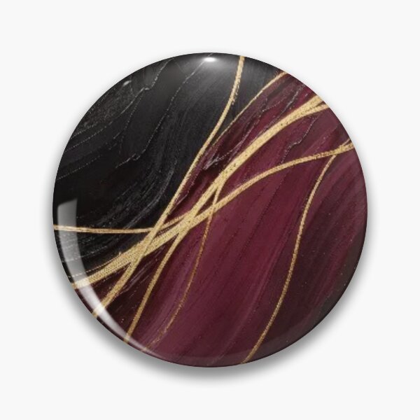 Artikelvorschau, Dark Burgundy Black Gold Lines Abstract Art Print entworfen und verkauft von sayntastic.