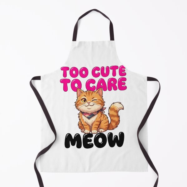 Item preview, Too Cute To Care Meow Cat designed and sold by vibes-studio1.