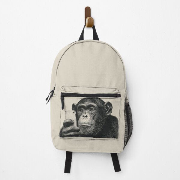 Item preview, Chimp looks at phone screen closely designed and sold by anytka.