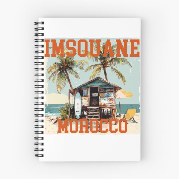 Item preview, Imsouane Morocco Surf Shack - Vintage Beach Surf Travel Art Print designed and sold by DesignArtist.ia.