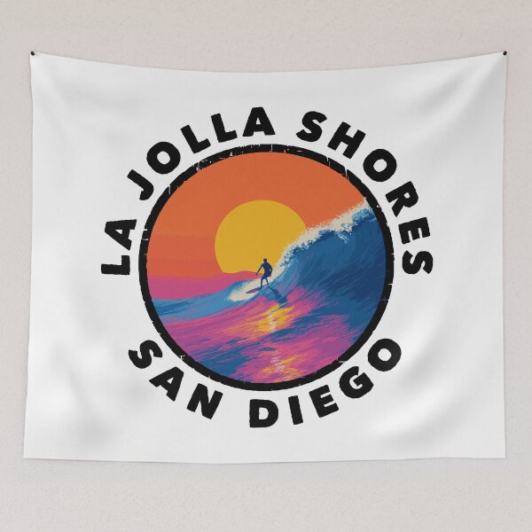 Item preview, La Jolla Shores - San Diego (with Black Lettering) designed and sold by VelvetRoom.