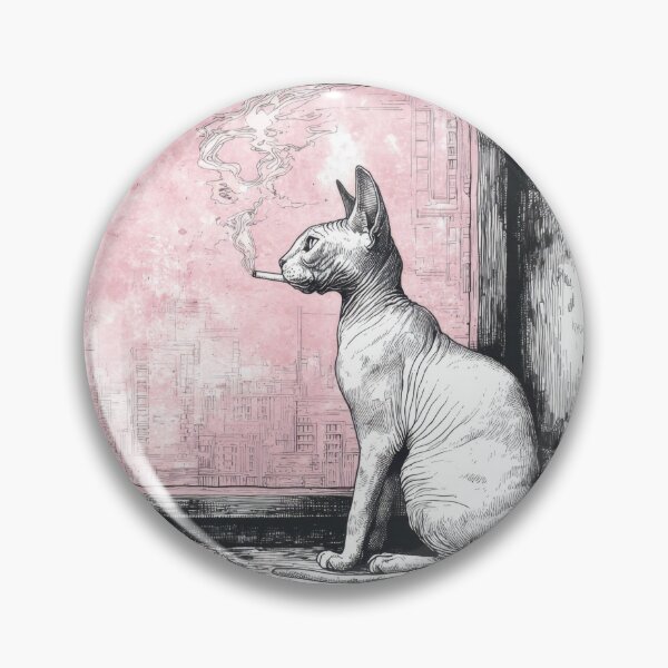 Item preview, Cat sits by the window with smoke designed and sold by anytka.