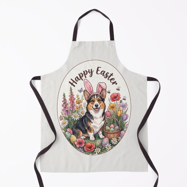 Item preview, Funny Tricolor Corgi Happy Easter Egg Bunny Mom Dad Kids designed and sold by FurryHavenPH.