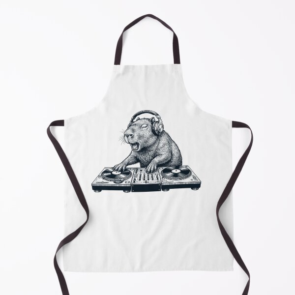 Item preview, Vintage Retro Capybara DJ Animal Music Lover designed and sold by TerryConnells.
