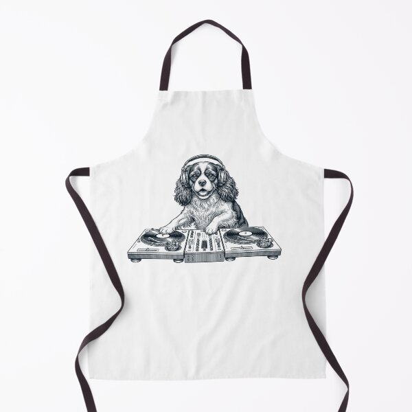 Item preview, Vintage Retro Cavalier King Charles Spaniel DJ Dog Mom Dad Music Lover designed and sold by TerryConnells.