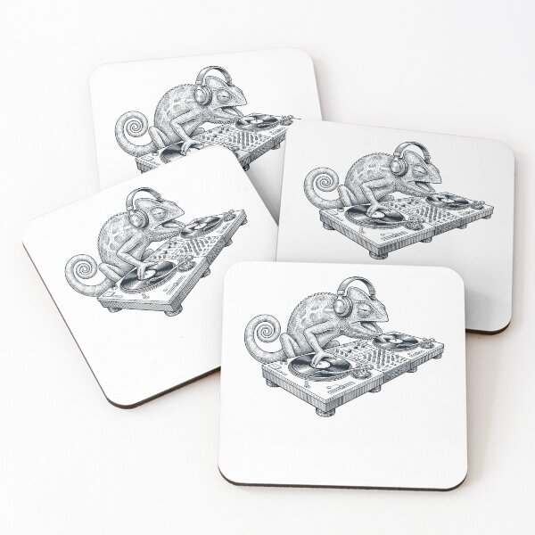 Item preview, Vintage Retro Chameleon DJ Animal Music Lover designed and sold by TerryConnells.