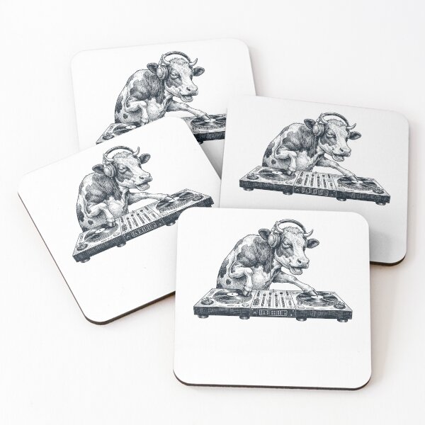Item preview, Vintage Retro Cow DJ Animal Music Lover designed and sold by TerryConnells.