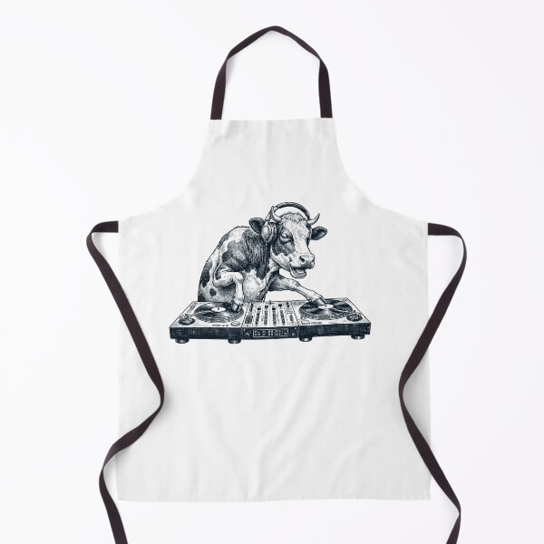 Item preview, Vintage Retro Cow DJ Animal Music Lover designed and sold by TerryConnells.