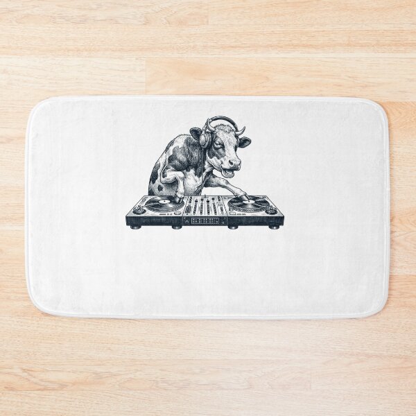 Item preview, Vintage Retro Cow DJ Animal Music Lover designed and sold by TerryConnells.
