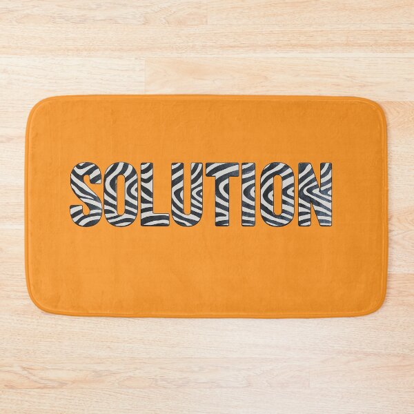 Item preview, Bold Zebra Print “Solution” Typography designed and sold by annenambiro.
