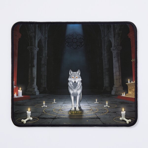 Item preview, Wolf Stands Unbroken in Dark Sacred Cathedral designed and sold by GeoWhimsy Studio.