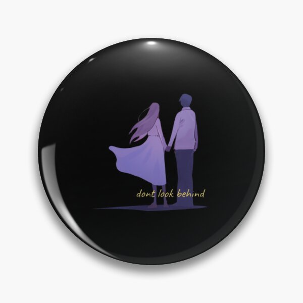 Item preview, Romantic Couple Silhouette Art | Dont Look Behind Quote | Gift for Girlfriend Love Aesthetic designed and sold by SOLIORA  ATELIER.