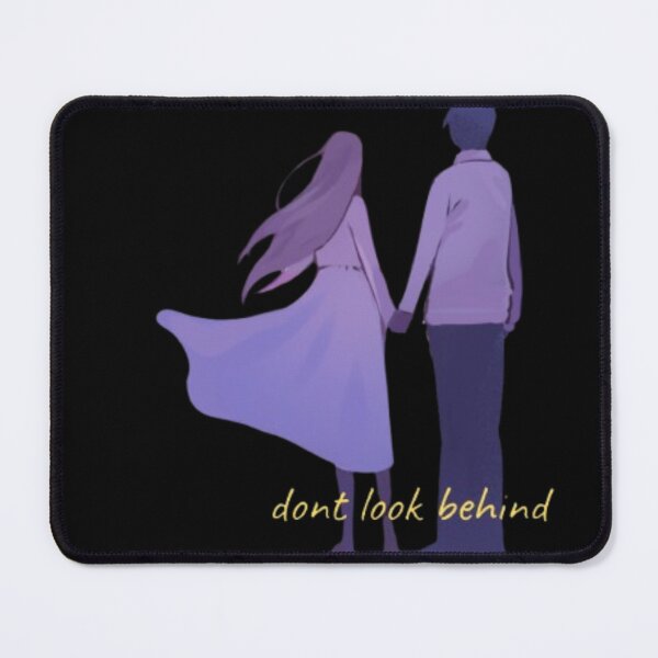 Item preview, Romantic Couple Silhouette Art | Dont Look Behind Quote | Gift for Girlfriend Love Aesthetic designed and sold by SOLIORA ATELIER.