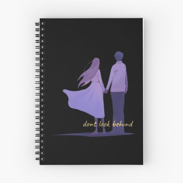 Item preview, Romantic Couple Silhouette Art | Dont Look Behind Quote | Gift for Girlfriend Love Aesthetic designed and sold by SOLIORA  ATELIER.