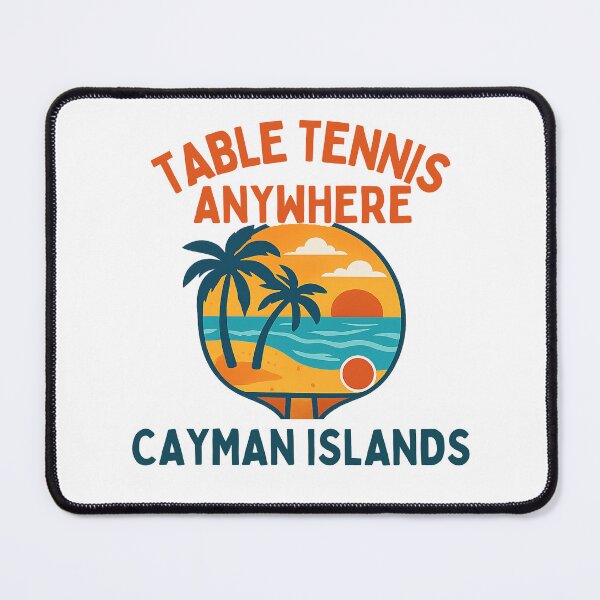 Item preview, Cayman Islands Table Tennis Anywhere Tropical Sunset Paddle Caribbean T-Shirt designed and sold by OhMyPingCo.