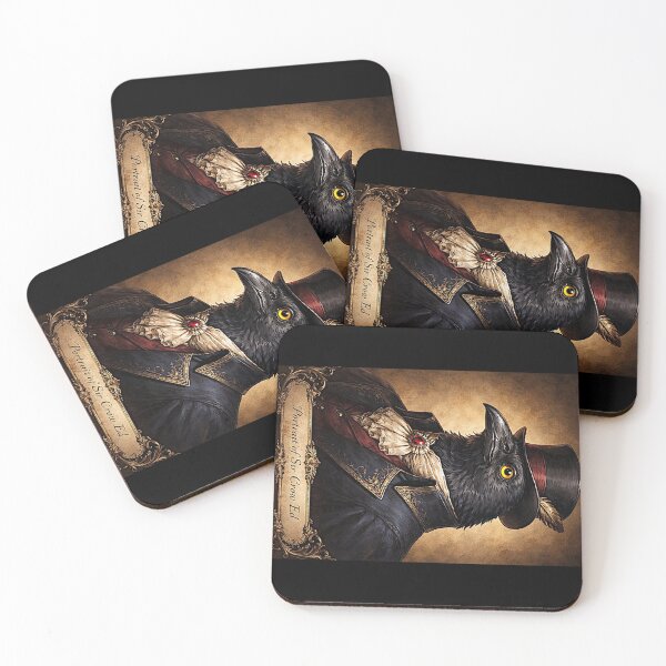 Item preview, Portrait of 'Sir Crow Ed' the very busy (puzzle) designed and sold by NubesDesignCH.