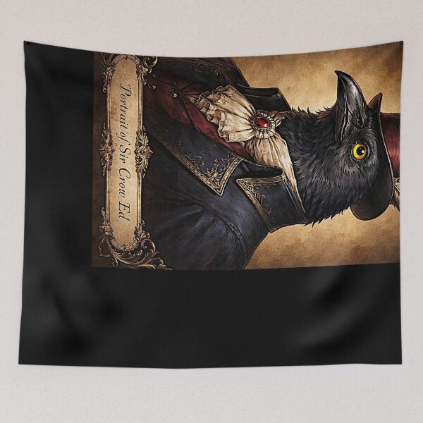Item preview, Portrait of 'Sir Crow Ed' the very busy (puzzle) designed and sold by NubesDesignCH.