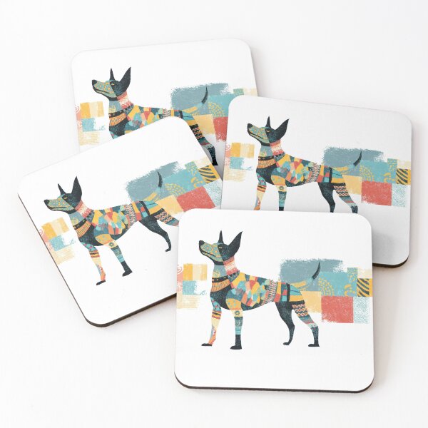Item preview, Colorful dog with patterns in design designed and sold by anytka.