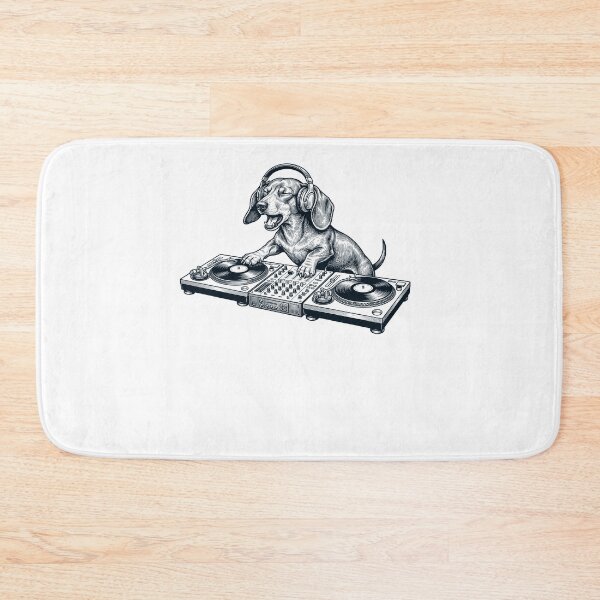 Item preview, Vintage Retro Dachshund DJ Dog Mom Dad Music Lover designed and sold by TerryConnells.