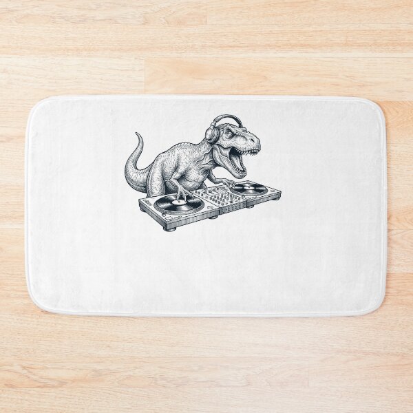 Item preview, Vintage Retro Dinosaur DJ Animal Music Lover designed and sold by TerryConnells.