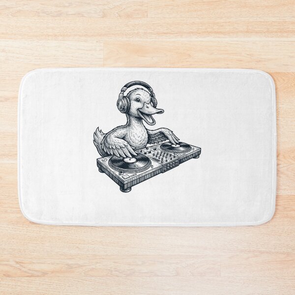 Item preview, Vintage Retro Duck DJ Animal Music Lover designed and sold by TerryConnells.
