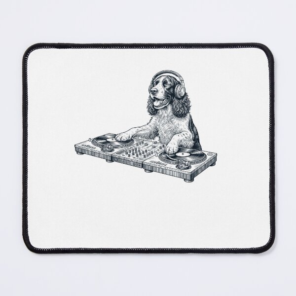 Item preview, Vintage Retro English Springer Spaniel DJ Dog Mom Dad Music Lover designed and sold by TerryConnells.