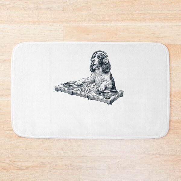 Item preview, Vintage Retro English Springer Spaniel DJ Dog Mom Dad Music Lover designed and sold by TerryConnells.